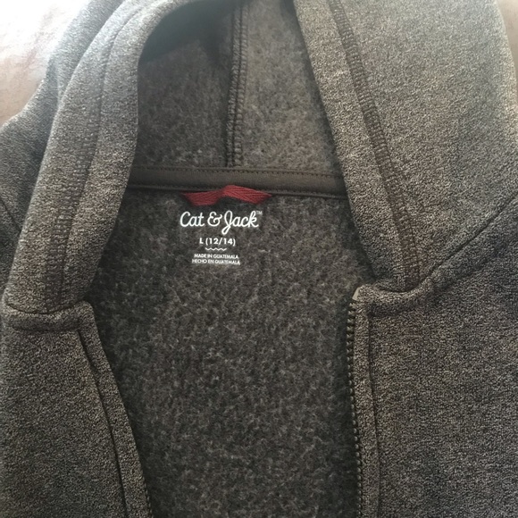 Boys Gray Hooded Jacket - Picture 2 of 2